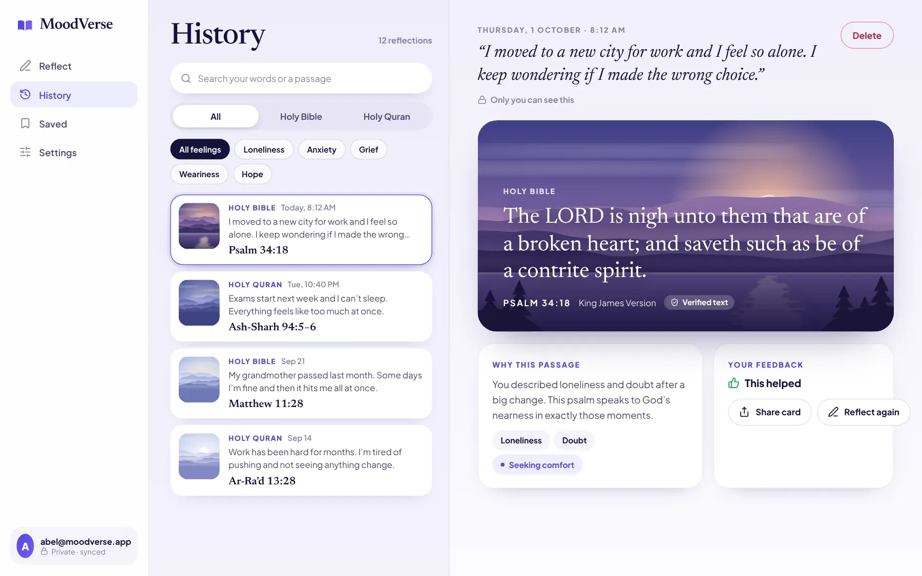 MoodVerse: History